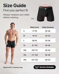 Thumbnail for Mens Boxers Bamboo anti Chafing Soft Comfortable Boxer Briefs Longer Leg - Boxer Shorts Multipack - Moisture Wicking Technology