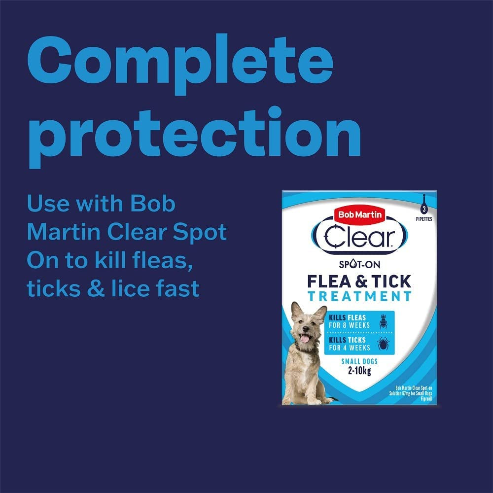 Clear 3-In-1 Wormer for Dogs (4 Tablets) - for Small, Medium and Large Dogs up to 40Kg, Clinically Proven Treatment