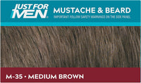 Thumbnail for Moustache & Beard Medium Brown Dye, Eliminates Grey for a Thicker & Fuller Look – M35